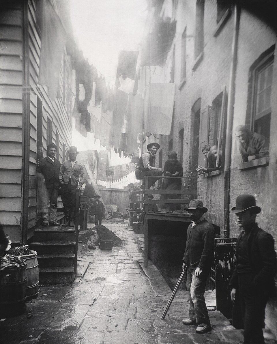 Bandits' Roost, de Jacob Riis (1888)